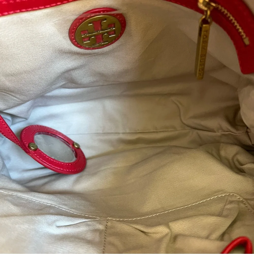 Tory Burch Edye $525 Red Leather Hobo Crossbody